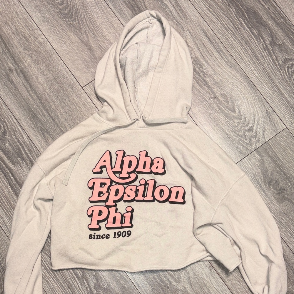 Alpha Epsilon Phi Cream Hoodie